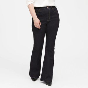 EUC Banana Republic High Rise Flare Jeans Dark Wash 32